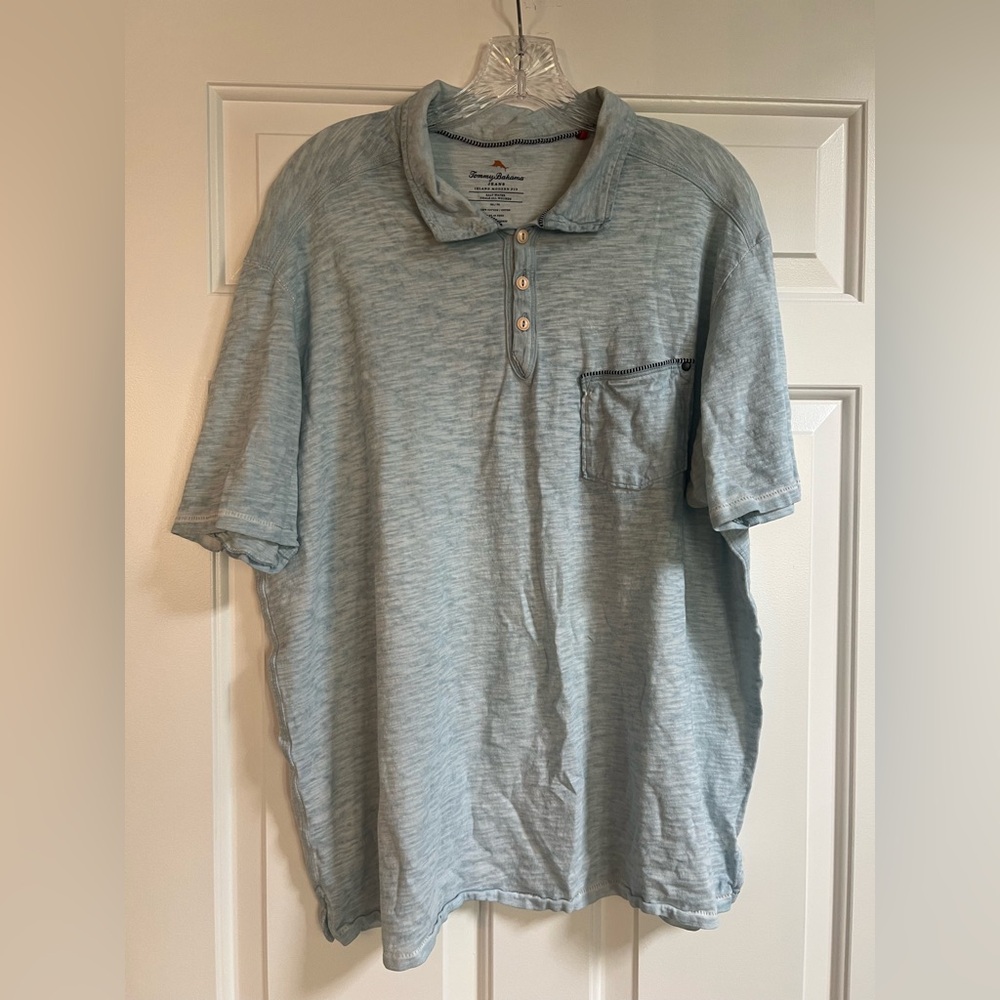 Tommy Bahama Blue Polo Shirt Classic Casual Fit
